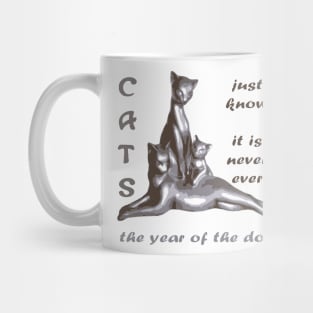 Cats Just Know It Is Never Ever The Year Of The Dog Mug